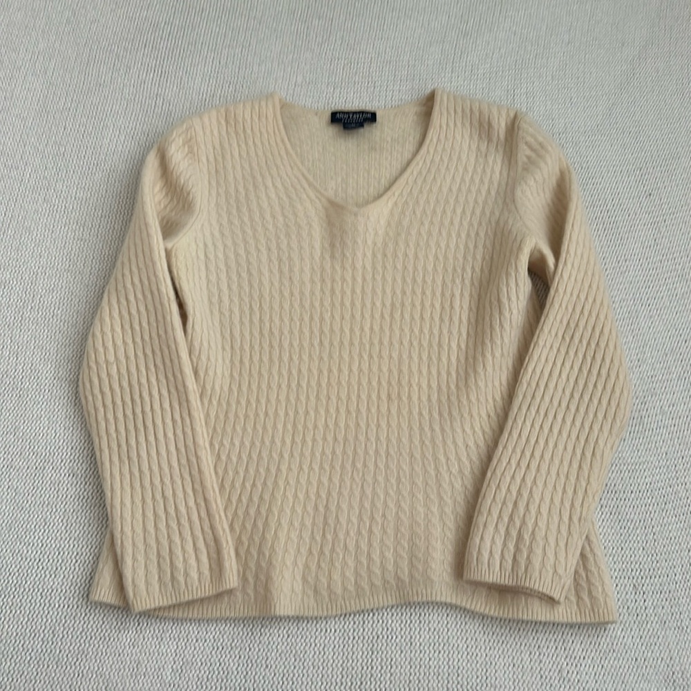 Ann Taylor Cashmere V-Neck Sweater